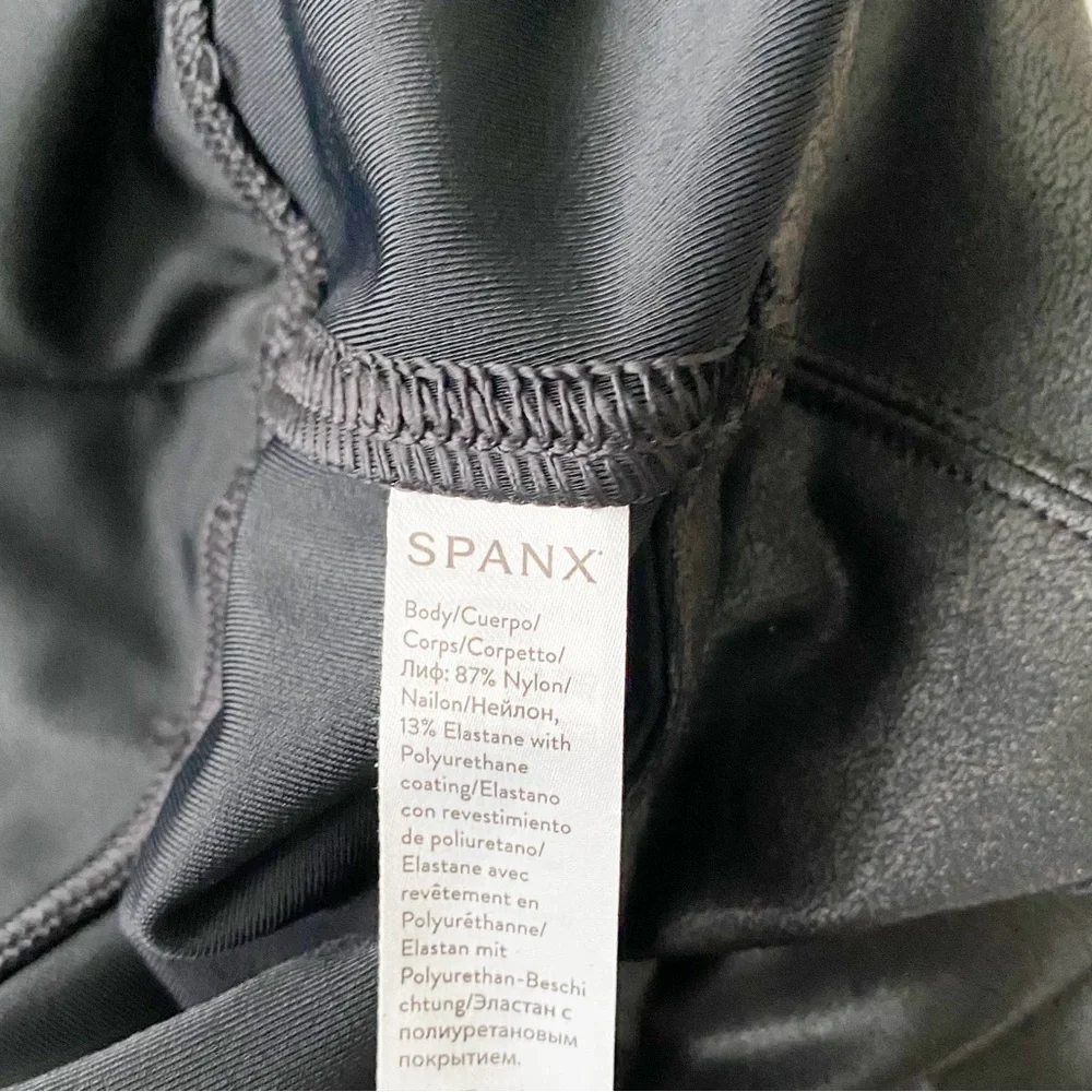 New Spanx Faux Leather Leggings Size S/P Black - Picture 6 of 10